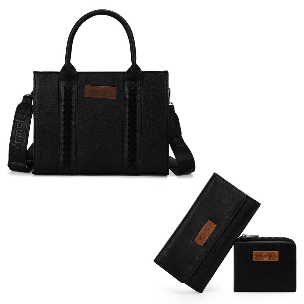 9309 Wrangler Trendy Purses Handbags and RFID Blocking Wallets Set